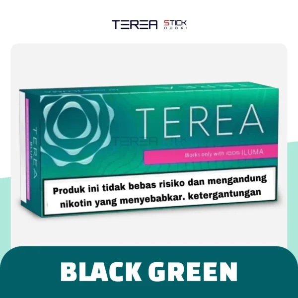 Buy IQOS Terea Black Green Indonesian sticks display in UAE