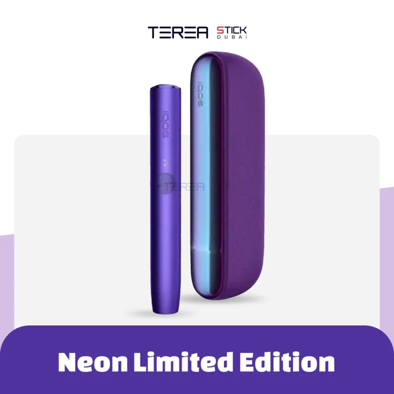 IQOS ILUMA Neon Purple Limited Edition device with sleek design and TEREA sticks