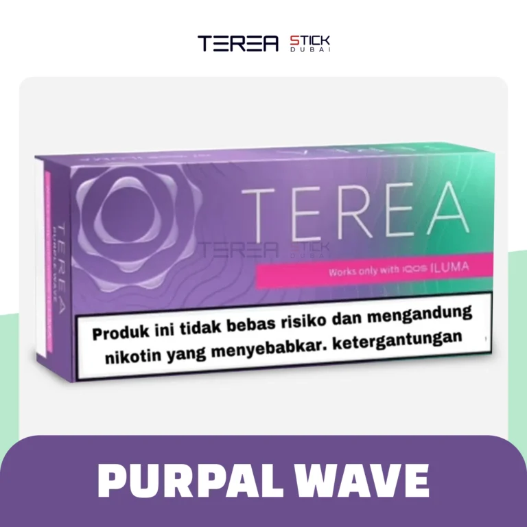 IQOS Terea Purple Wave Indonesian fruity menthol sticks close up