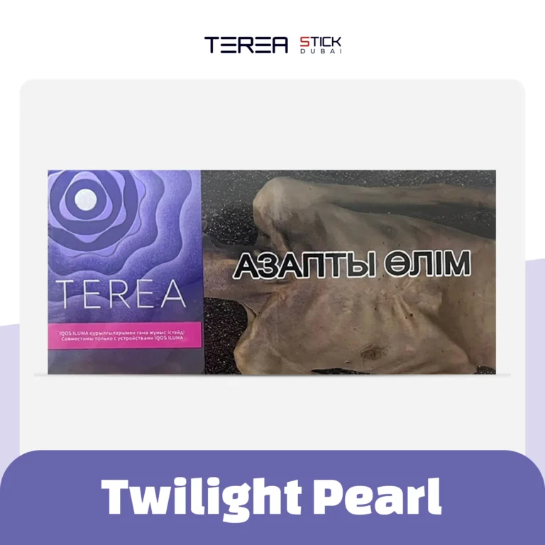 TEREA Twilight Pearl Kazakhstan box and sticks display available in UAE