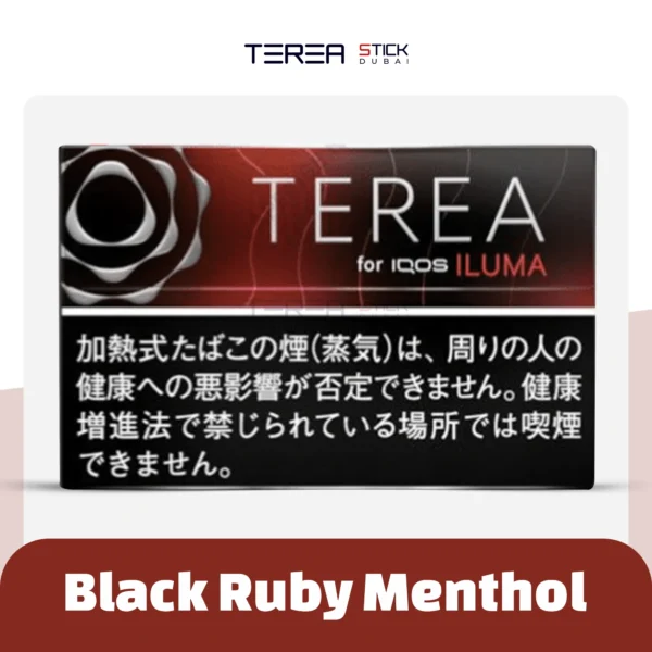 TEREA Black Ruby Menthol UAE buy online IQOS ILUMA sticks Dubai