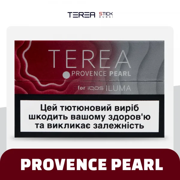 IQOS TEREA Provence Pearl pack displayed for UAE vapers on Tereaxpress