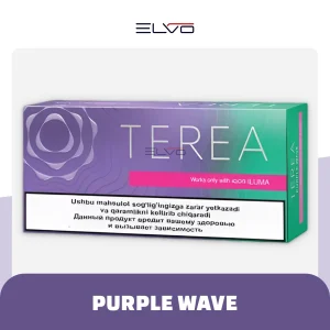 TEREA Purple Wave Uzbekistan pack showing rich berry and cooling menthol notes