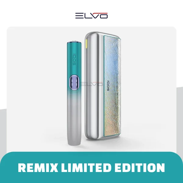 IQOS iLUMA i PRIME REMIX Limited Edition in Remix Silver turquoise finish